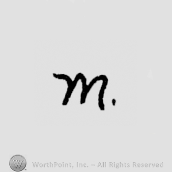 handwritten "m", point,