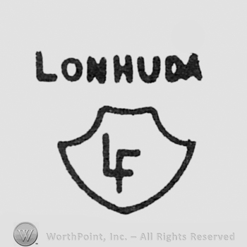 initials LF inside a shield, LONHUDA written above