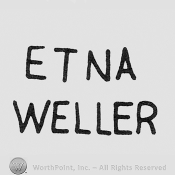 bold capital writing on 2 lines: ETNA, WELLER