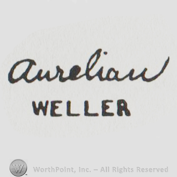 aurelian handwritten and WELLER in uppercase
