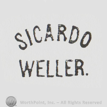 the text SICADO WELLER written in uppercase
