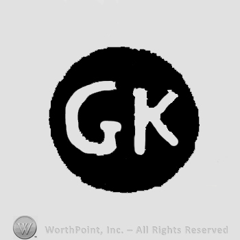 Letters GK in uppercase.