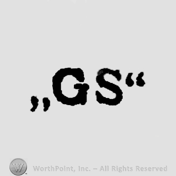 Letters GS in uppercase.