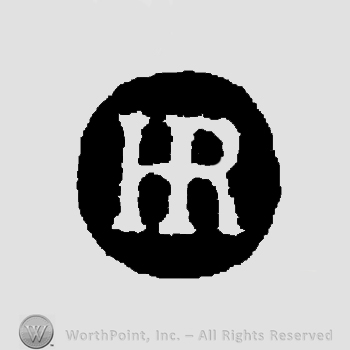 Letters HR in uppercase, conjoined.
