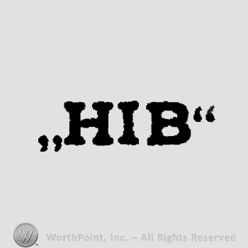 Letters HIB in uppercase.