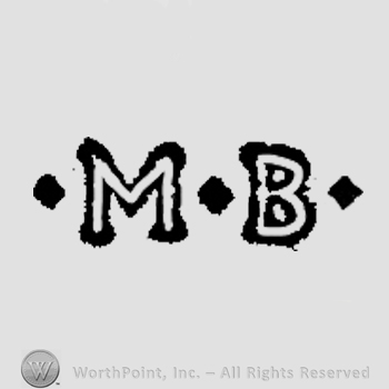 Letters MB in uppercase.
