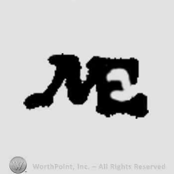 Letters ME in uppercase, conjoined.