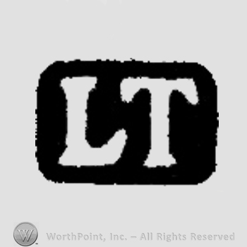Letters LT in uppercase.