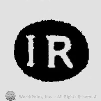 Letters IR in uppercase.