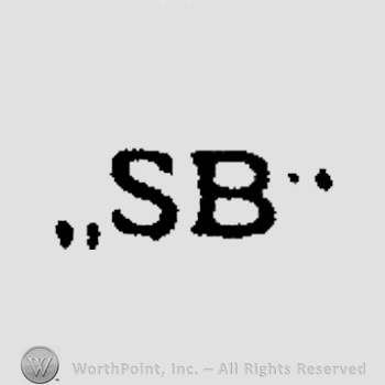 Letters SB in uppercase.