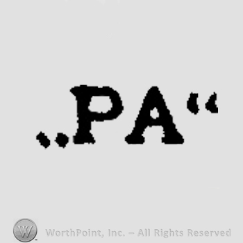 Letters PA in uppercase.