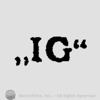 Letters IG in uppercase.