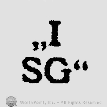 Capital I over letters SG in uppercase.