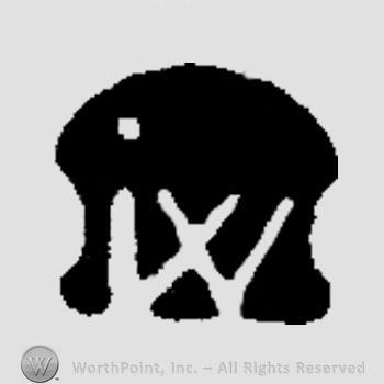 Letters IW in uppercase, conjoined.