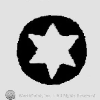 A star on a round design.