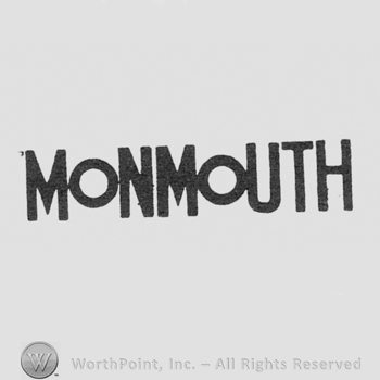 bold capital writing MONMOUTH
