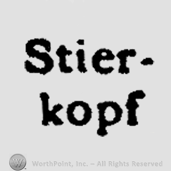 The word Stierkopf.
