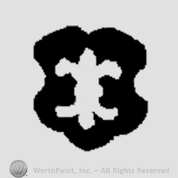 A shield with a fleur de lis.