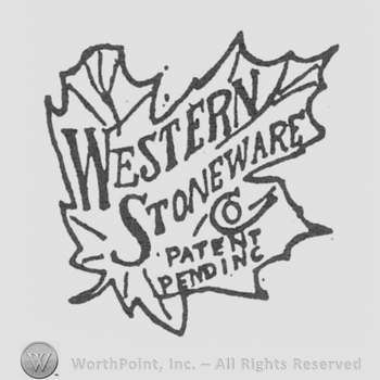 maple leaf with WESTERN STONEWARE CO PATENT PENDING written inside