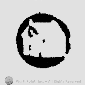 A house inside a circle.