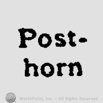 The words Post horn.
