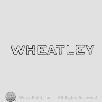 double outlined writing WHEATLEY
