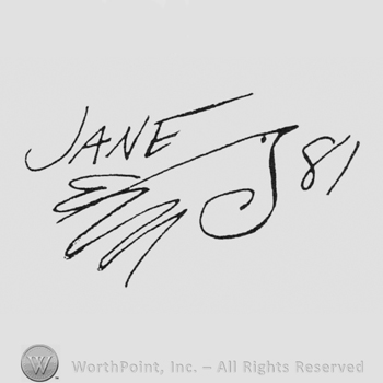 signature of Jane E. Hillman, J 81 written on the right