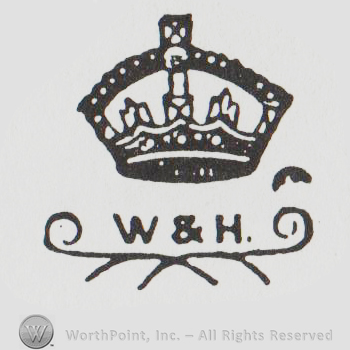 a crown above W&H