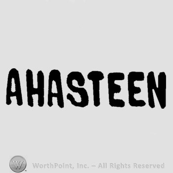 Ahasteen written.