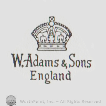 a crown above "w adams & sons england"