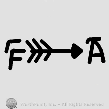 Letters F A and an arrow between.