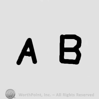 Letters AB.