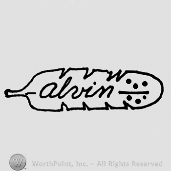 Leaf woth word Alvin written inside.