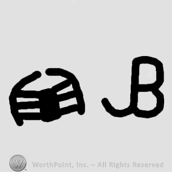 Monogram of letters JB.