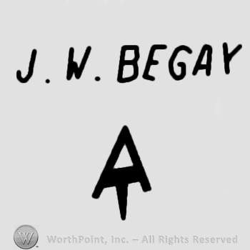 J W Begay written;an arrow below.
