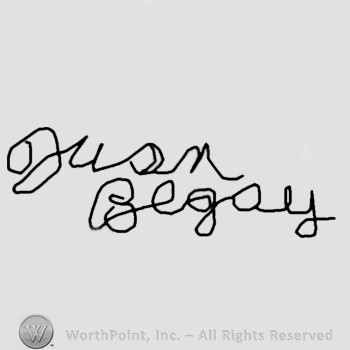 Juan Begay signature.