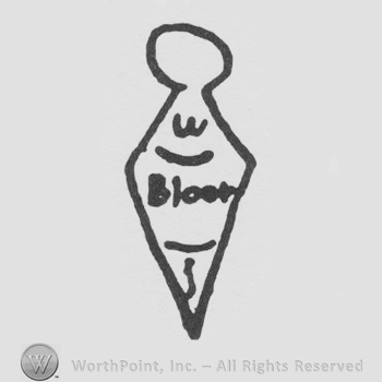 a diamond with a circle in the upper part and W Bloor written inside