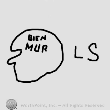 Bien Mur written on the left side;letters LS in the right side.