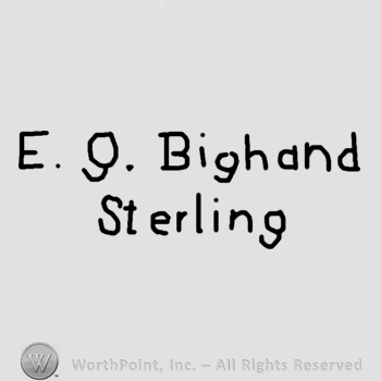 E J Bighand Sterling written.