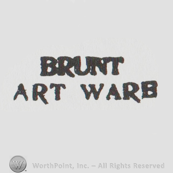 "brunt art ware" in uppercase