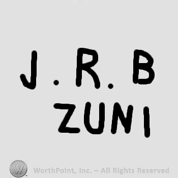 J R B Zuni written.