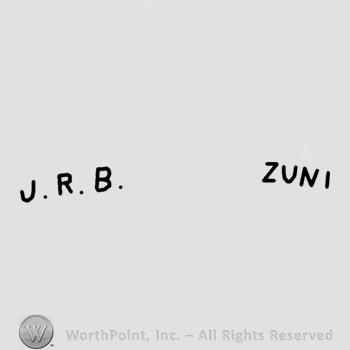 J R B Zuni written.