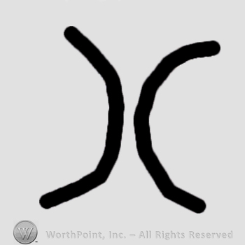 Two letters C,on updide down.