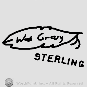 A feather with word Sterling written below;W Craig written inside.
