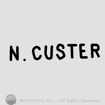 N Custer written.