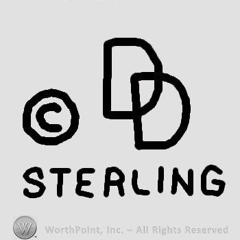 DD Sterling written;letter C in a circle.