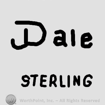 Dale Sterling written.