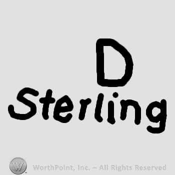 D Sterling written.