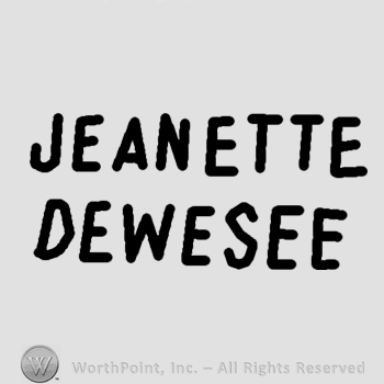 Jeanette Dewesee written.