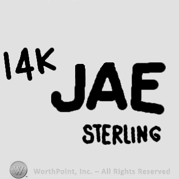 14K JAE Sterling written.